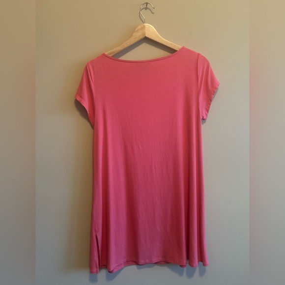 Eileen Fisher Short Sleeve Tunic Top, Coral, Women’s Size SP - Picture 4 of 5